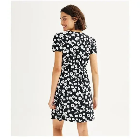 SO floral v-neck button front daisy 90s girly dress y2k coquette sz medium nwt - Picture 3 of 9